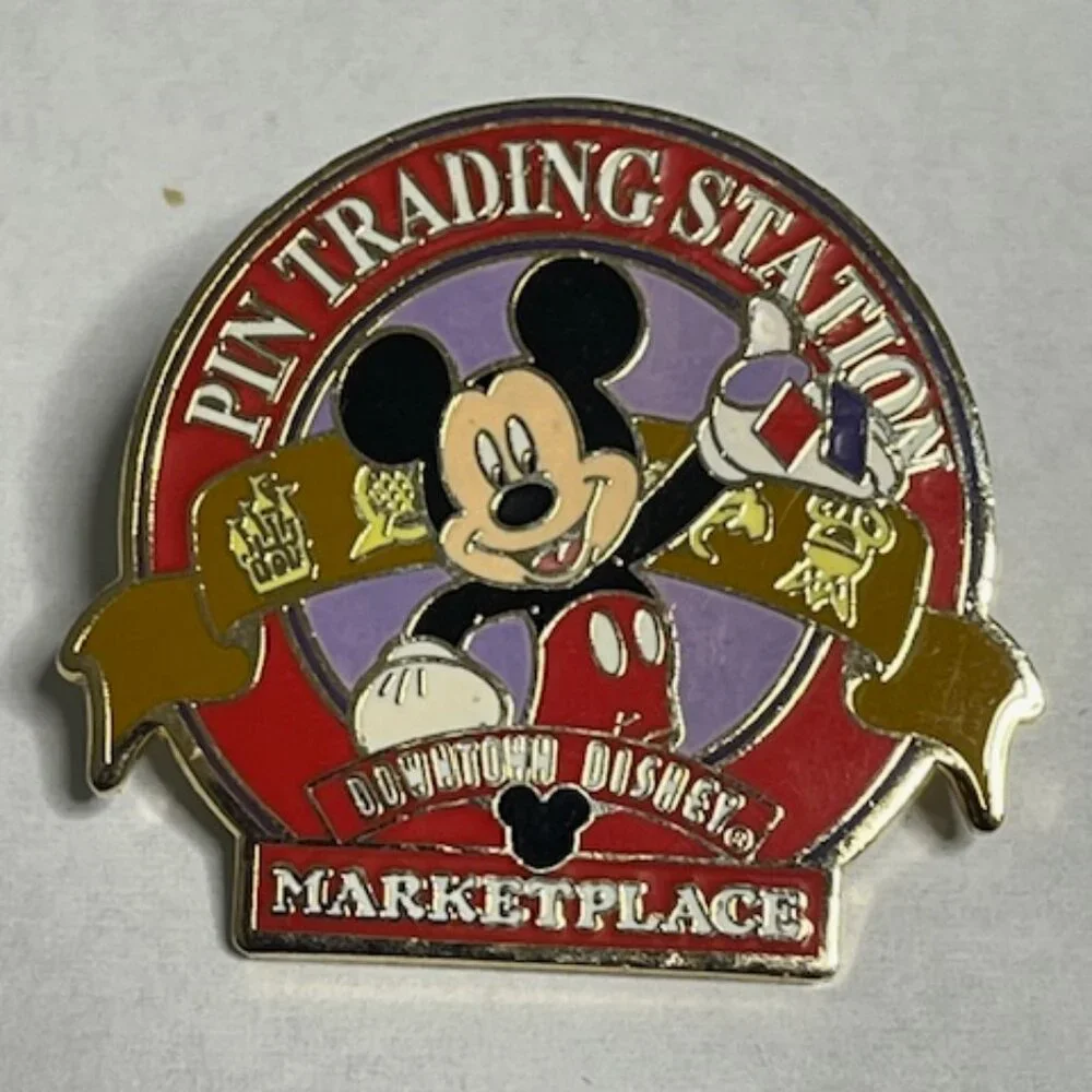 Mickey at Downtown Disney Marketplace Trading Pins Lapel Hat Vest Pin 1.5